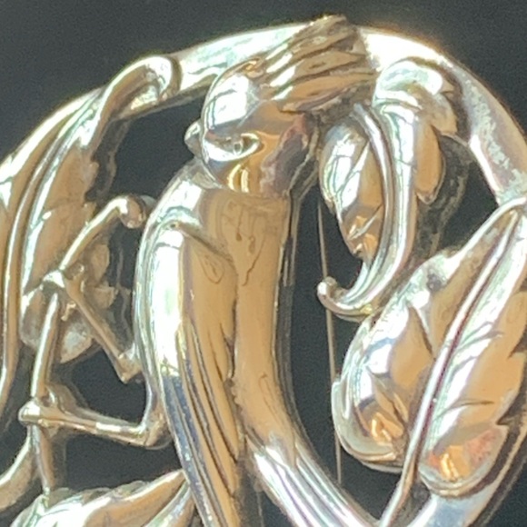 Vintage Coro Sterling Bird Brooch - Picture 6 of 16